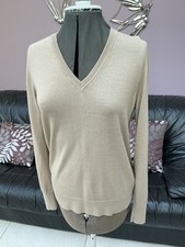 UNIQLO Womens Beige V-Neck