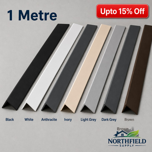 Pvc corner angle trim - pvc, 1m