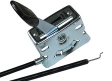 Universal Lawnmower Throttle Lever & 72" Cable - Metal lever and fixing plate