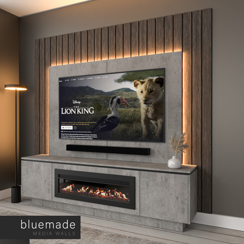 2400mm media wall furniture - 2400mm,