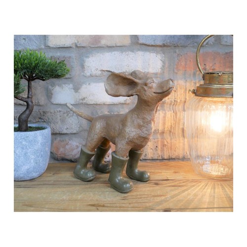 Resin dog ornament the wind - dog,