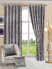 Plain Blackout Eyelet Curtains
