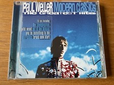 Paul Weller CD Modern Classics Greatest Hits Promo Copy Island Merch Postcard