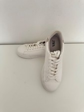 Zara White Low-Top Sneakers