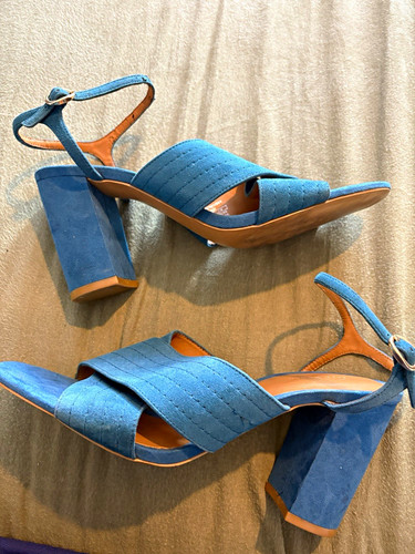 Zara woman blue - zara, suede
