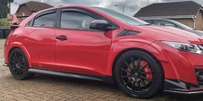 19” TEAM DYNAMIC 1.3 ALLOY WHEELS 5x120 HONDA CIVIC TYPE R FK2 FK8 BLACK 1.2 PRO