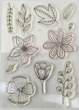 Woodware stamp Blooming