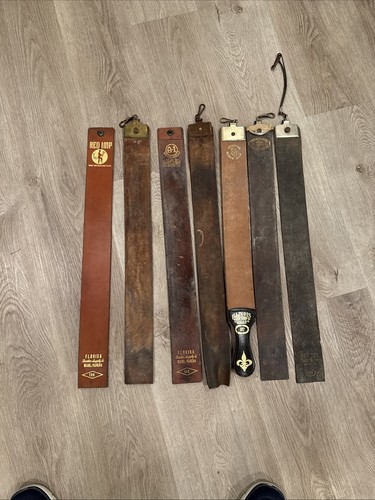 Vintage razor strop lot - razor, of