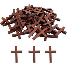 100pcs  Wooden Crosses, for