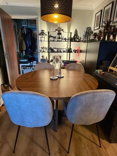 Walnut dining table with - walnut,