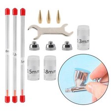 11Pcs 0.3mm 0.5mm 0.8mm Airbrush Needle Kits Equipment for Replacement Parts