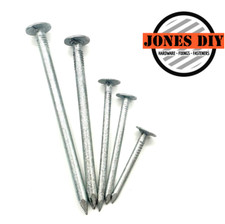 CLOUT NAILS GALVANISED FELT ROOF SLATE SHINGLES SHED TACKS LARGE HEAD