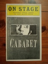 CABARET 1998 PLAYBILL / ALAN