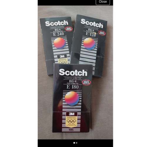 Scotch blank vhs - tapes, 3