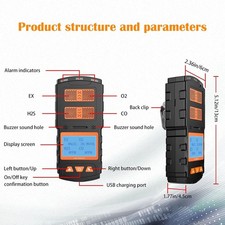 Gas detector rechargeable - gas, 4