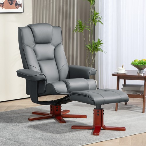 Recliner chair with footstool - with,