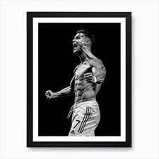 C. Ronaldo Art Print Framed