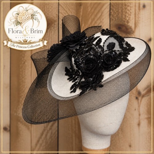 Ivory black floral - ivory, &