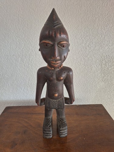 African wood sculpture statue - wood,