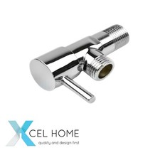Chrome Stop Valve, Brass Construction for Bidet/Douche/Shattaf Bathroom Control