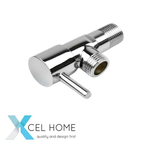 Chrome stop valve brass - chrome,