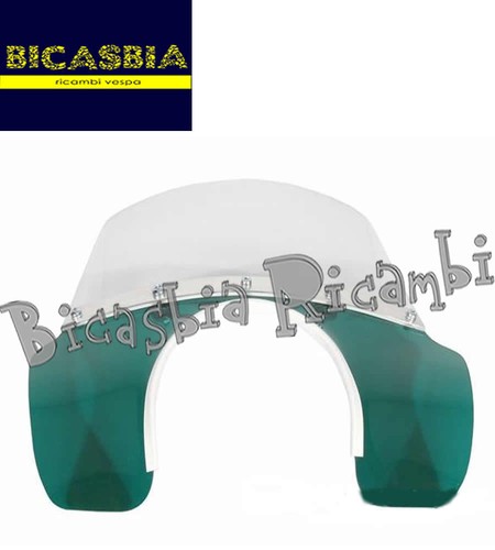 8743 green windshield vespa - 8743,