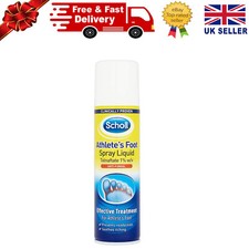 Scholl Athlete's Foot Spray Liquid Prevents Reinfection Soothe Itching 150ml