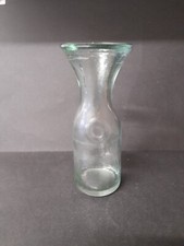  Small Cream heavy Glass Milk Bottle 1 cup 8 oz measure