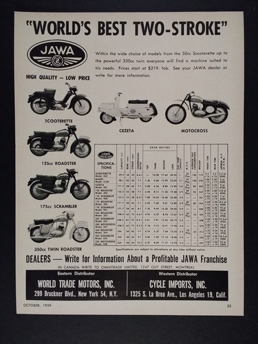 1960 jawa 125 175 250 - 1960,