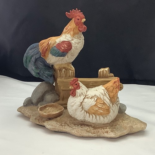 Vintage china hen cockerel - vintage,