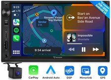 Android Auto 14 Car Stereo Radio 7" Double 2 Din Apple CarPlay GPS Navi WiFi RDS