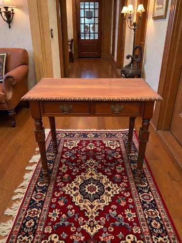 Antique writing table desk - or,