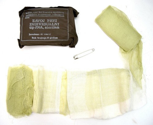 Serbian army first aid bandage - army,