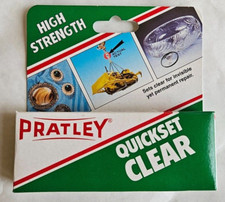 Pratley Quick Set Clear Epoxy Liquid Glue Adhesive 2 x 18ml Tubes