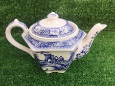 James Sadler Afternoon Tea Small Ceramic Teapot Blue And White