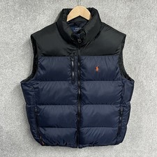 Ralph Lauren Gilet Mens Extra Large RL150 Navy Black Polo Down Body Warmer XL