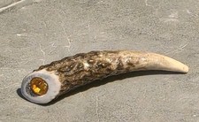 horn brooch pin Viking style