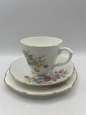 Tea Cup Saucer Tea Plate Duchess Bone China England Rose Colorful Flower Floral