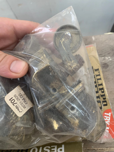 Set vintage brass claw - of,