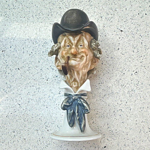 Porcelain victorian man head - victorian,