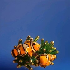 Good After Nine Clownfish Sea Anemone Ring Size 6 Handcrafted Fun Statement 