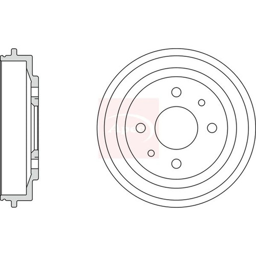 Apec brake drum - brake, assembly