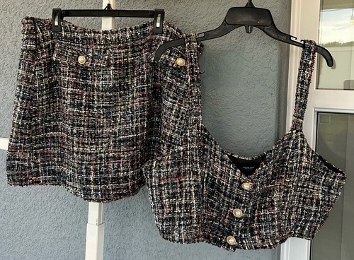 Shein tweed mini - mini, top