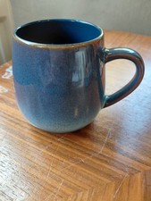 Fox & Ivy Tesco  Midnight Savannah Blue Curved Stoneware Coffee/Tea  Mug retro
