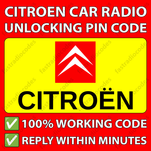 Citroen radio pin - ✅citroen, ds