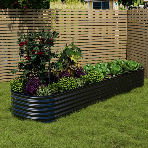 Garden metal vegetable planter - metal,