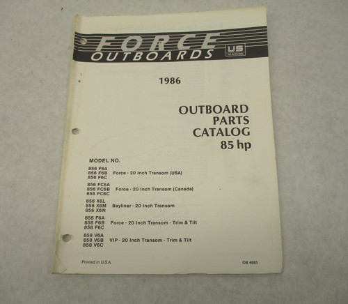 Ob4085 outboard parts catalog - ob4085,