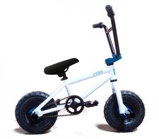 Mini BMX Bike Limited Edition 1080 Kids Stunt Freestyle White & Blue Bicycle