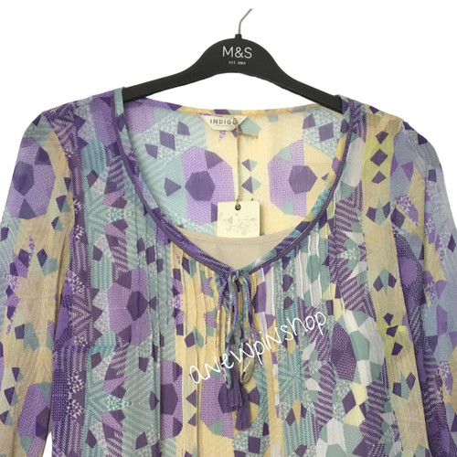 Ladies blouse lilac mix - m&s,