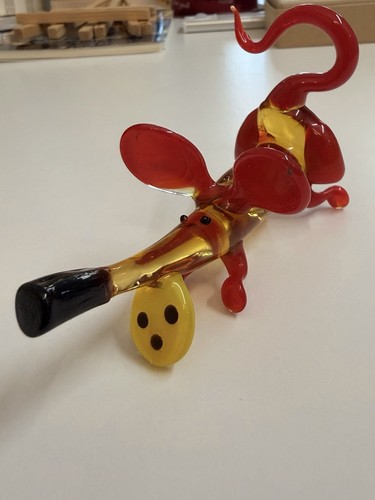 Handblown art glass figurine - handblown,